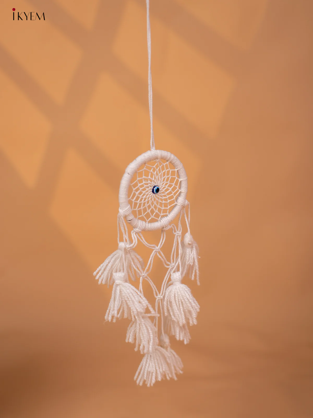 Plain Cotton Evil eye catcher - white - 4GJ03892 - Image 3