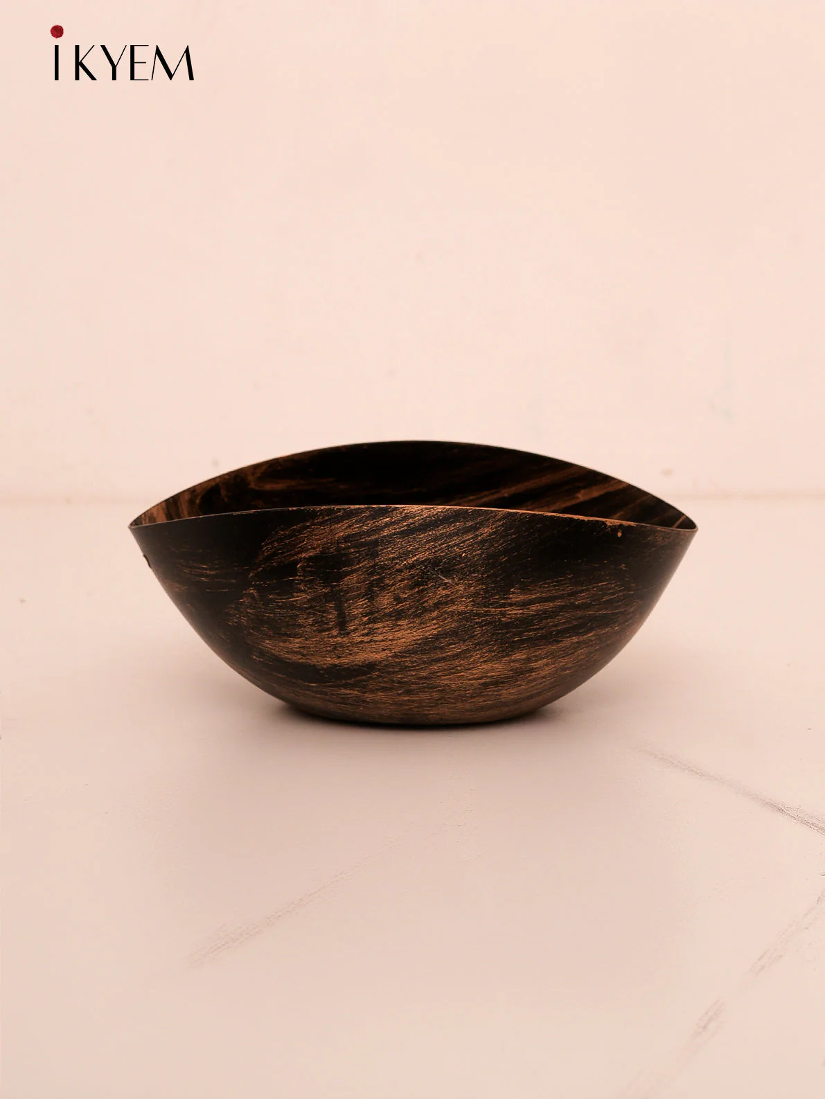 Brass embellished Wooden Tray with Bowls - Image 4