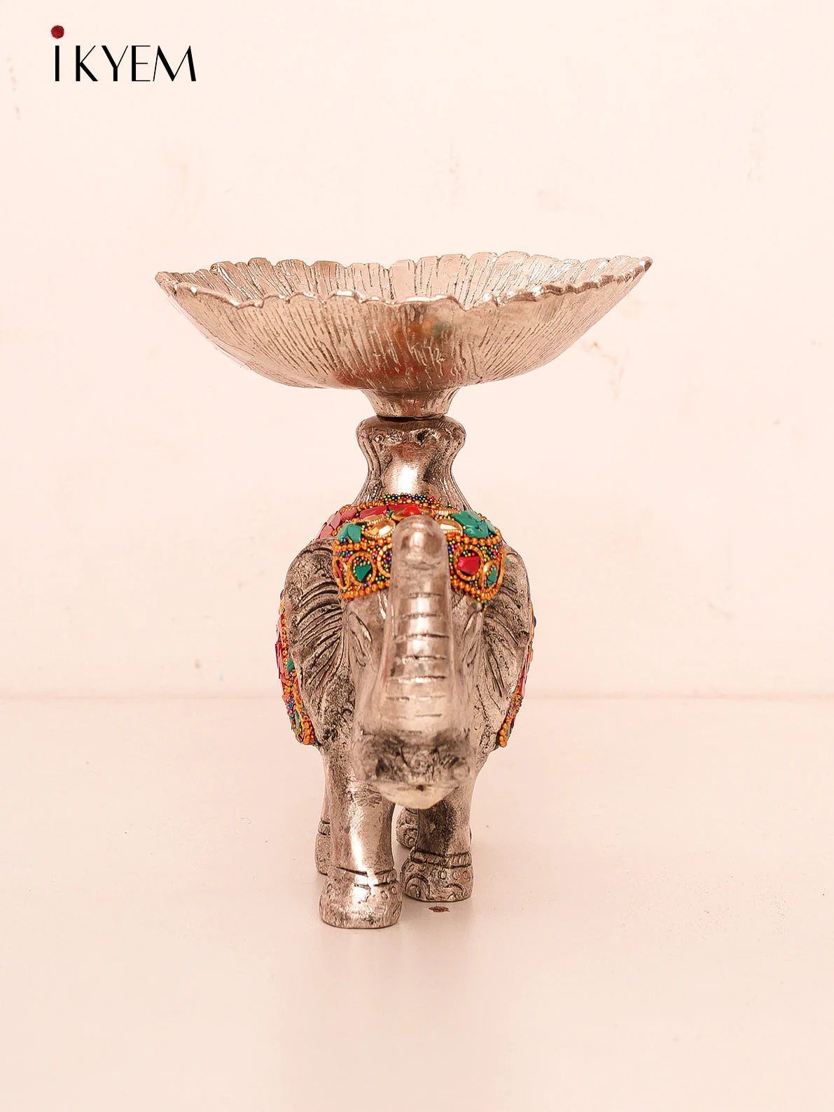 Elephant Lamp with Stone Work - Image 2