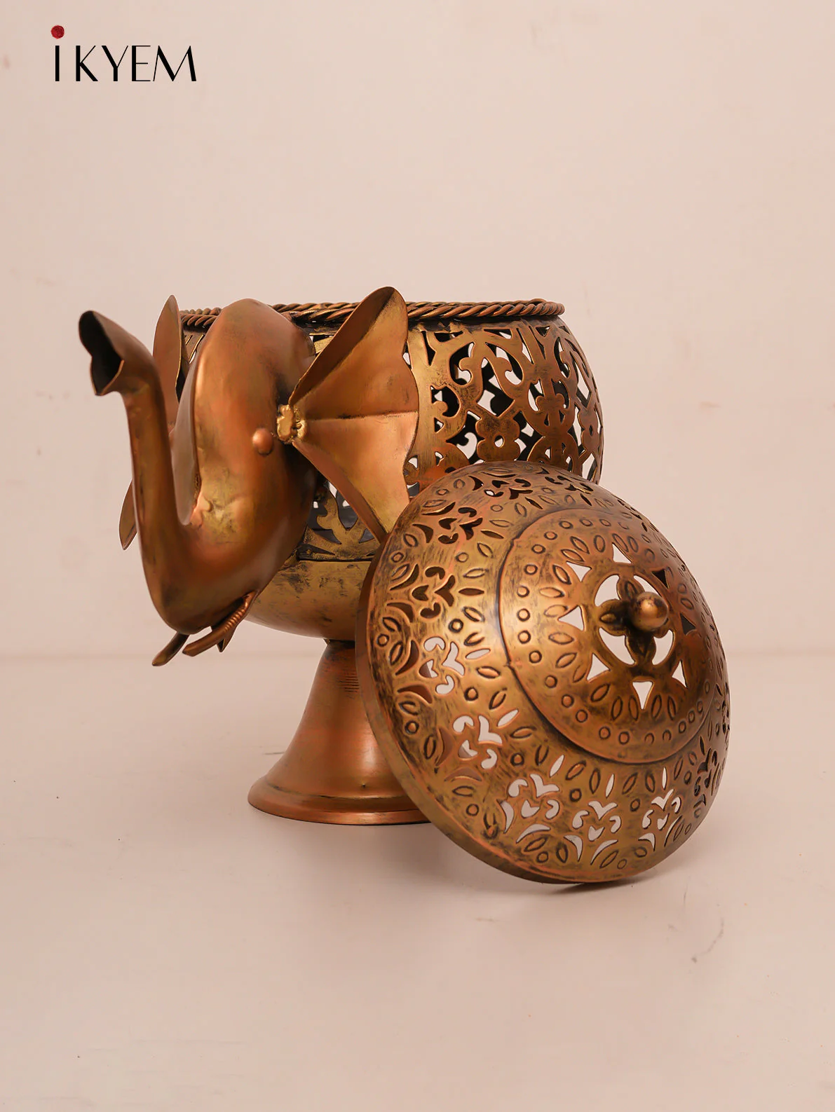 Brass Elephant Candle holder - Image 3