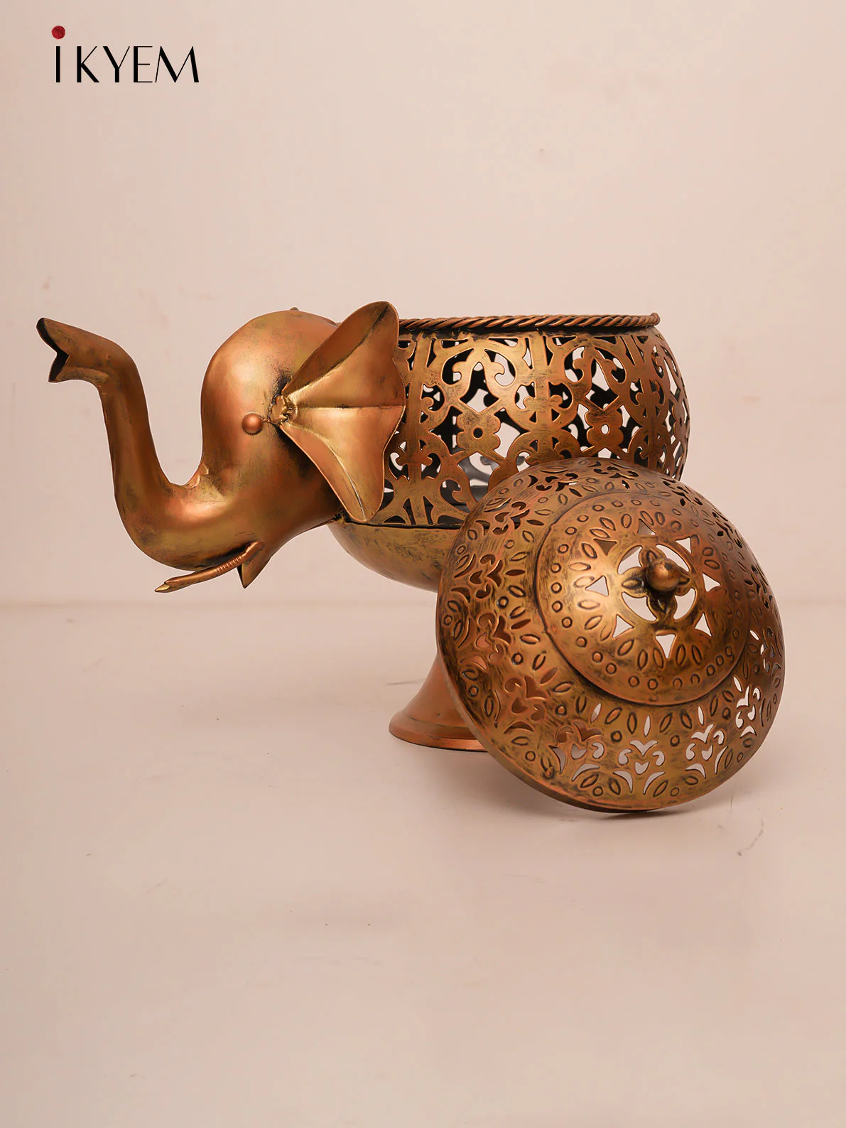 Brass Elephant Candle holder - Image 4