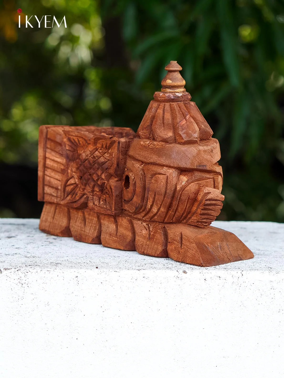 Hand Carved wooden floral bracket (pair) - Image 4