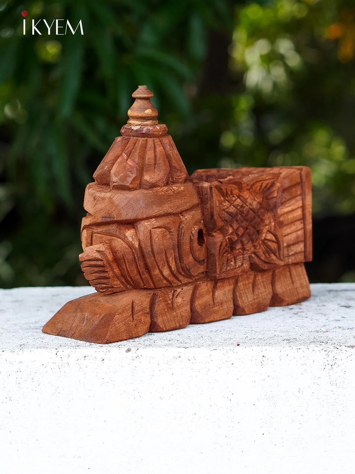 Hand Carved wooden floral bracket (pair) - Image 5