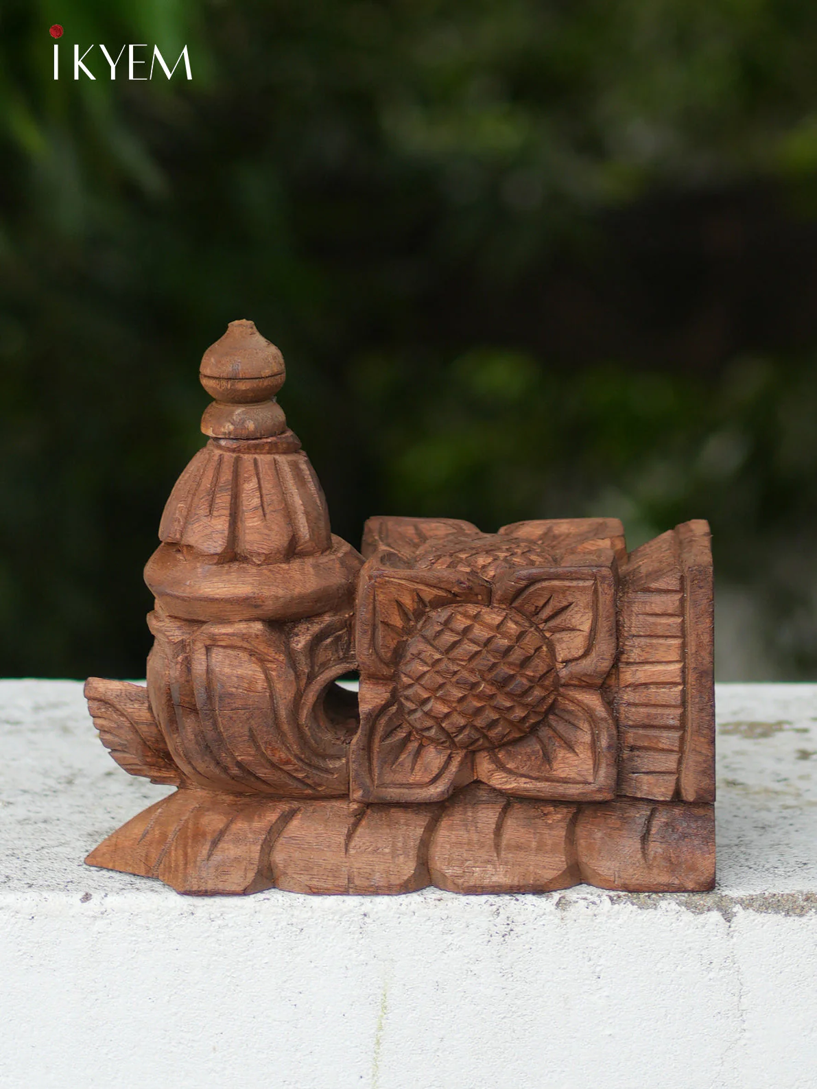 Hand Carved Wooden floral bracket (pair) - Image 3