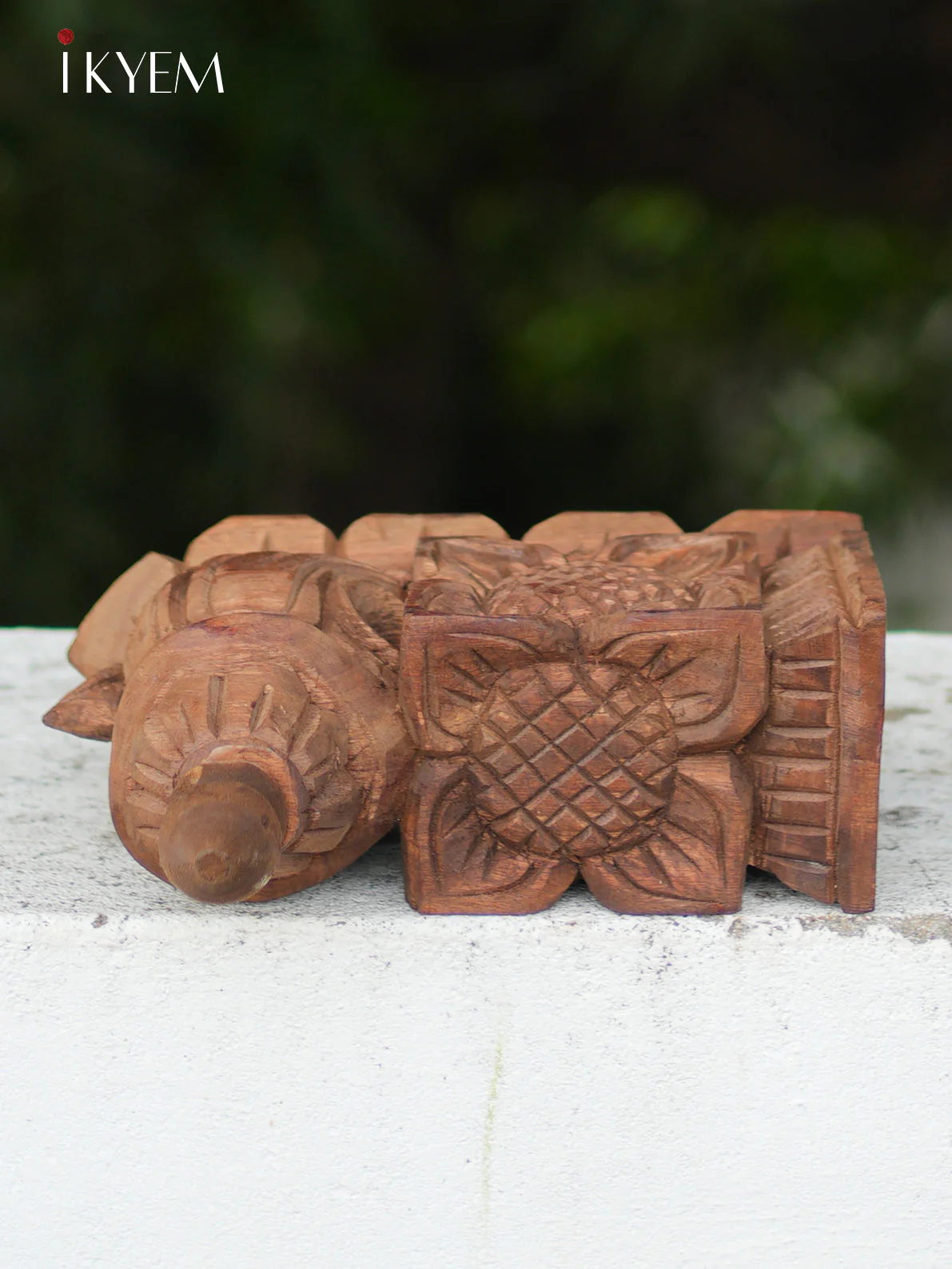 Hand Carved Wooden floral bracket (pair) - Image 5