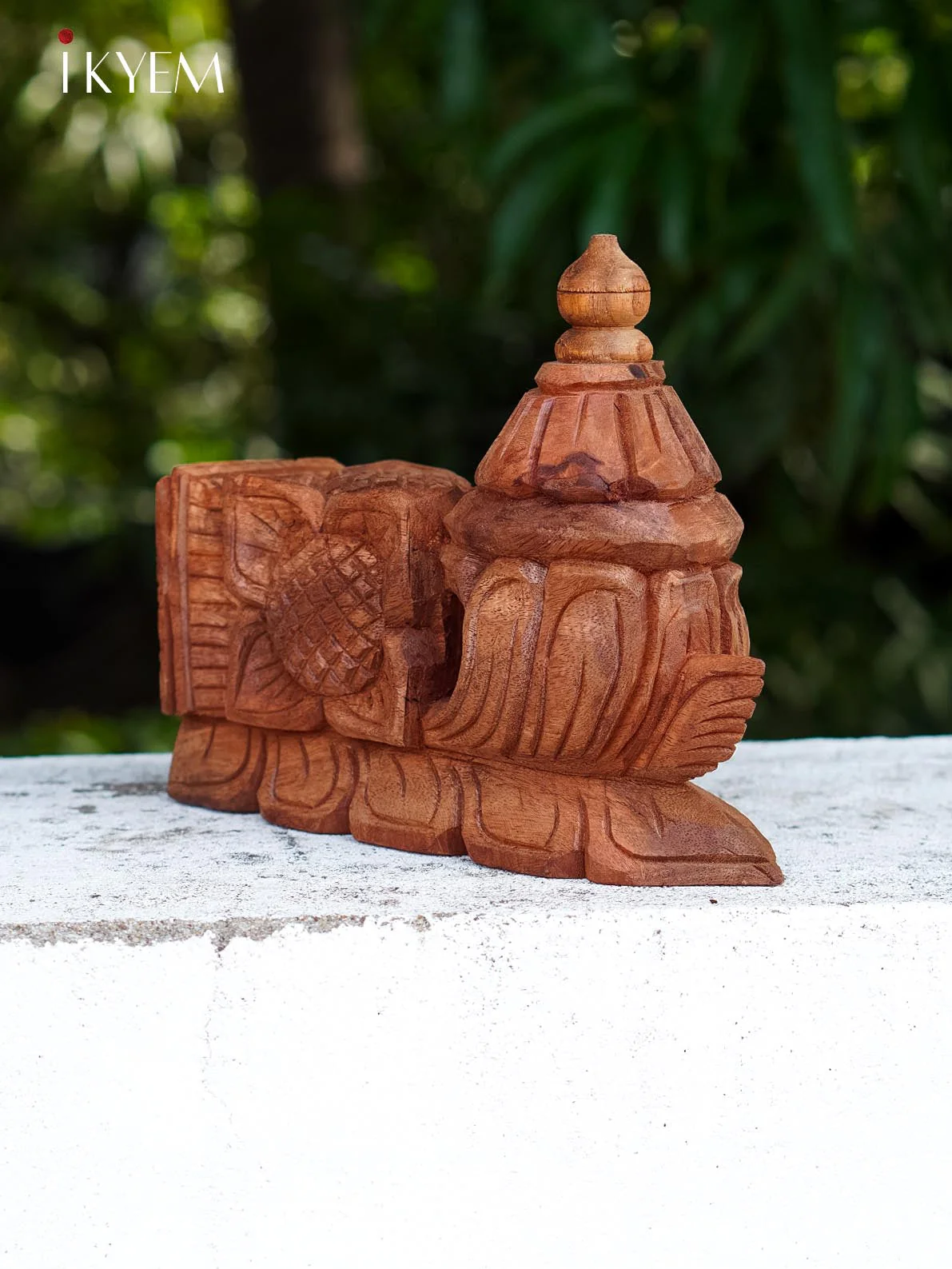 Hand Carved wooden floral bracket (pair) - Image 4