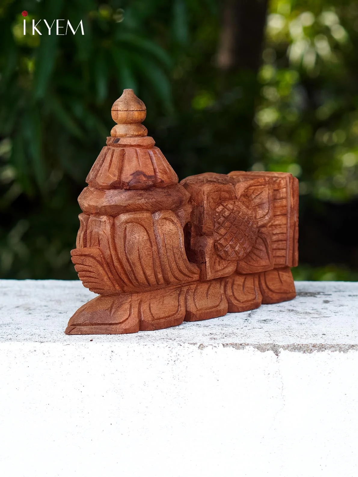 Hand Carved wooden floral bracket (pair) - Image 5