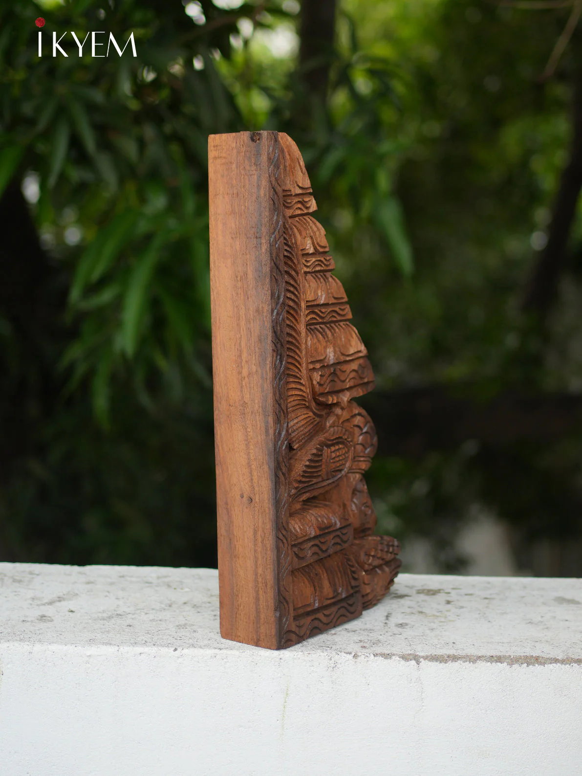 Hand Carved Wooden Peacock Bracket (pair) - Image 3