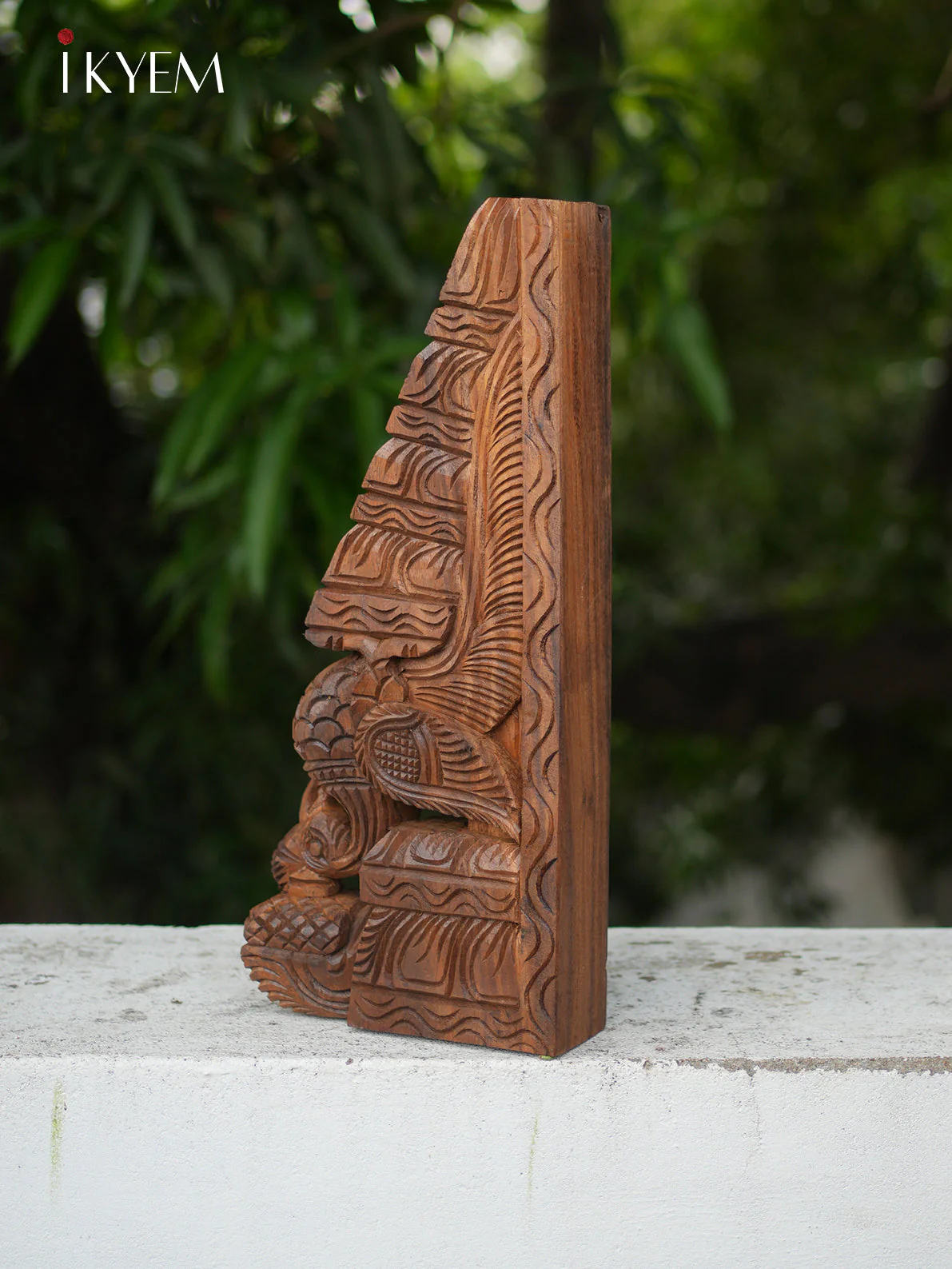 Hand Carved Wooden Peacock Bracket (pair) - Image 4