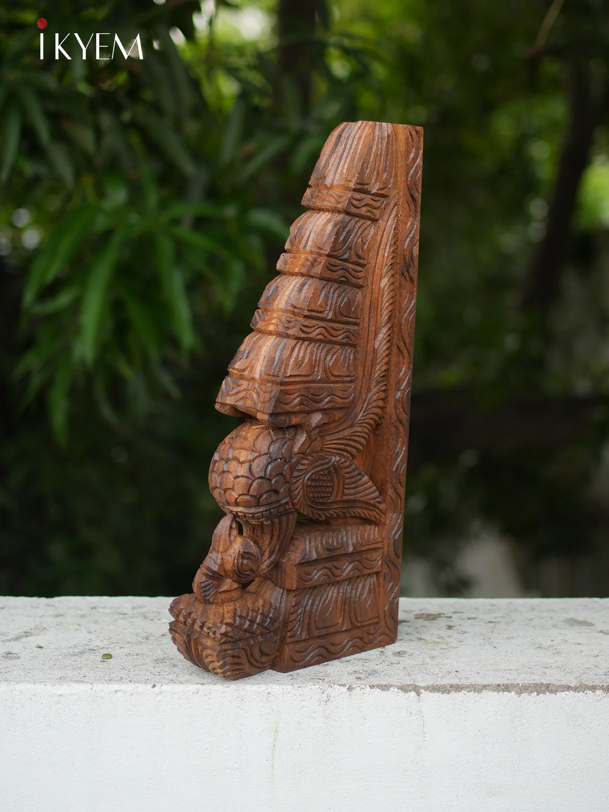 Hand Carved Wooden Peacock Bracket (pair) - Image 5