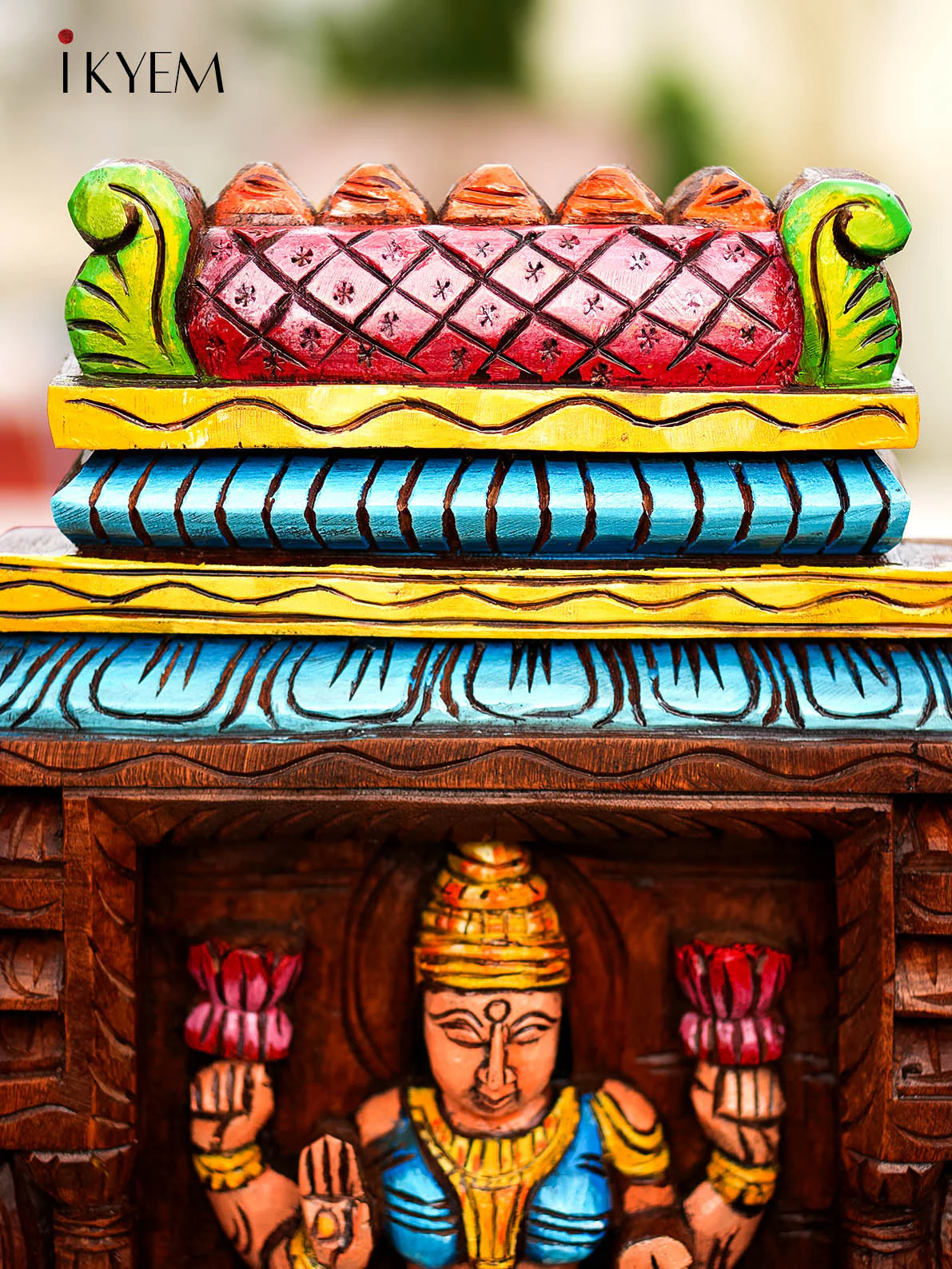 Carved Lakshmi panel - Image 3