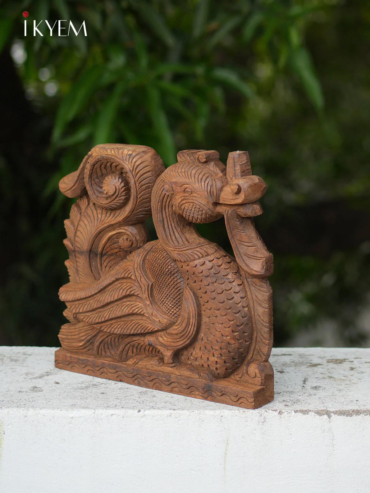 Hand Carved Wooden Annapakshi Bracket - Image 2