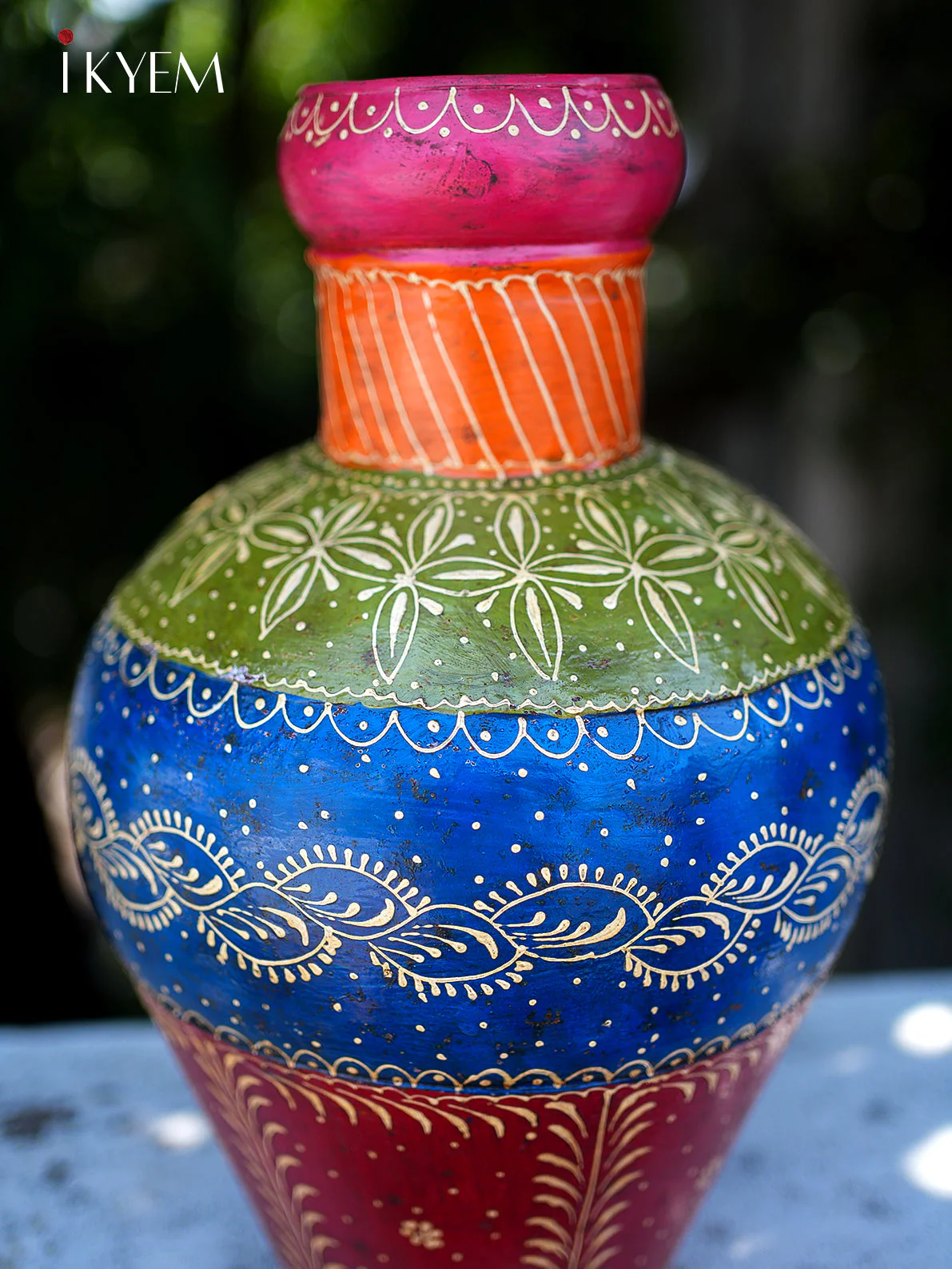 Hand Painted flower Vase - Image 2