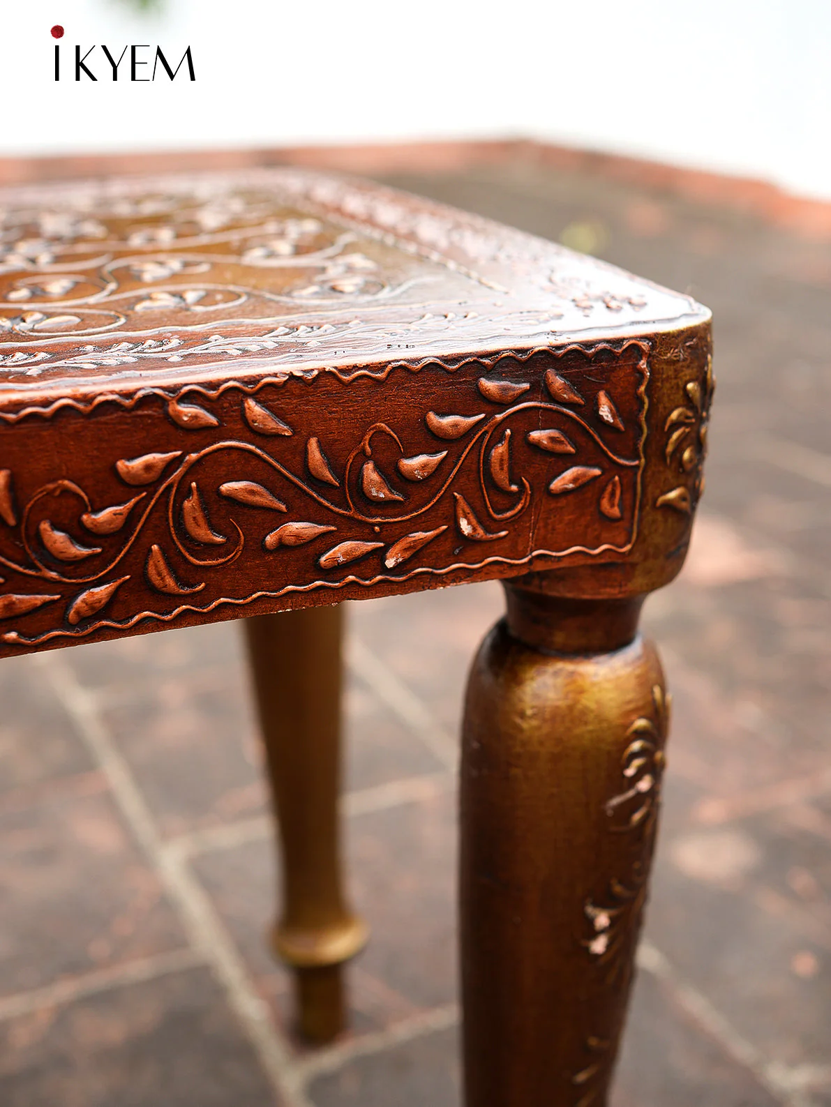 Wooden Hand painted & hand crafted centre Table - Image 2