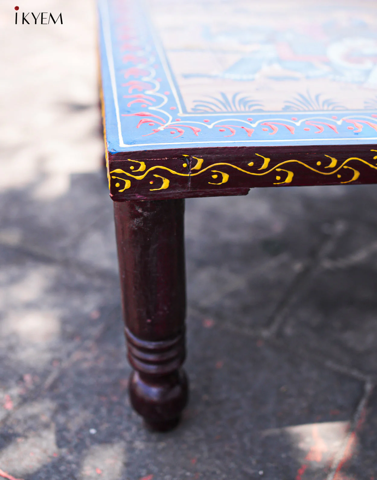 Hand Painted hoirzontal wooden Table - Image 2