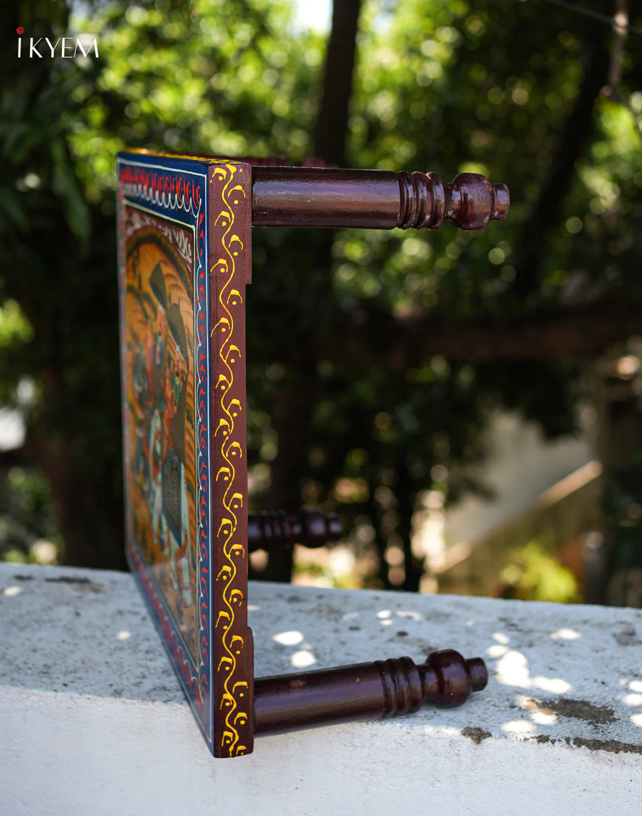 Hand Painted hoirzontal wooden Table - Image 3