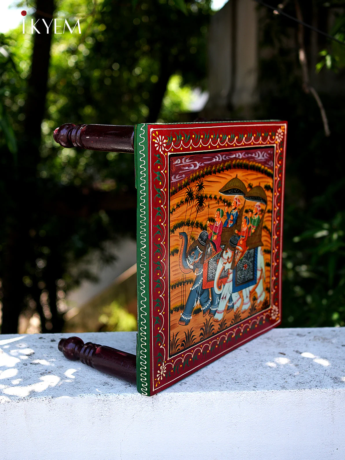 Hand Painted hoirzontal wooden table - Image 3