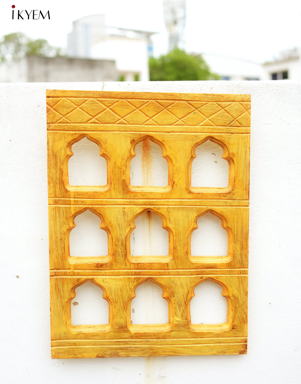Wooden Jharoka - yellow - Image 2