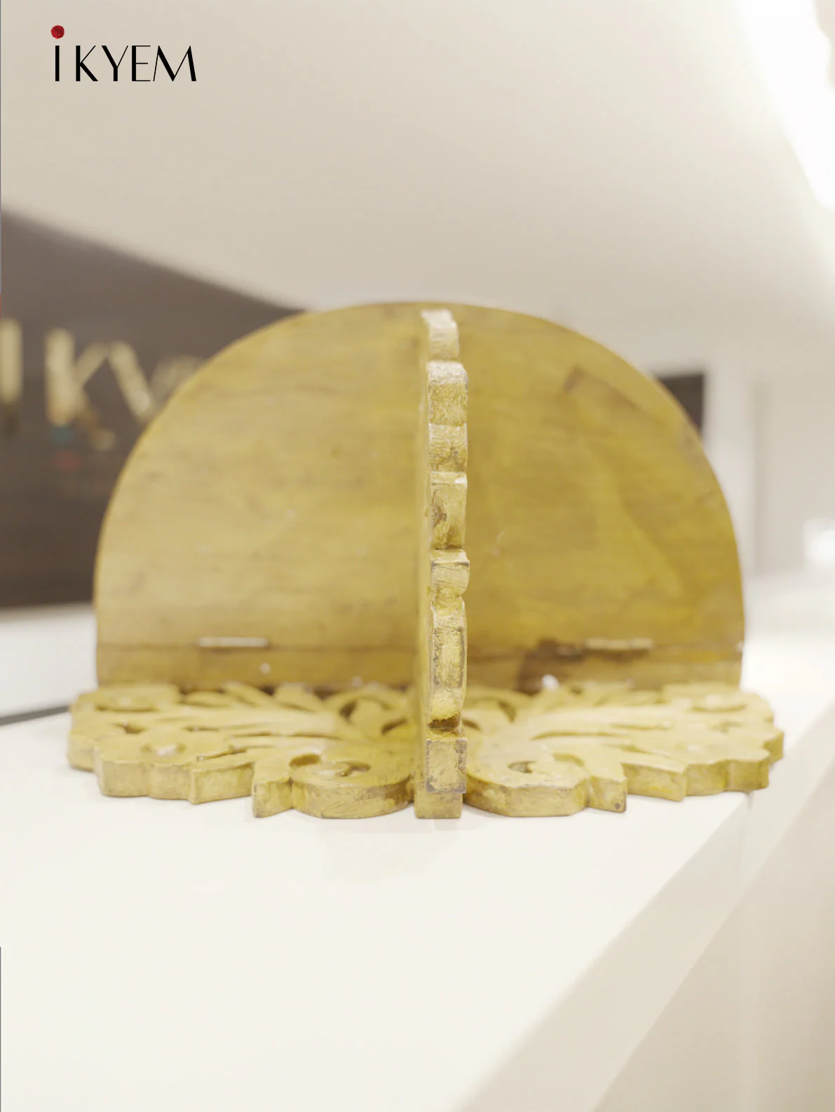Handcrafted wooden Jharokhas (Mustard) - Image 3