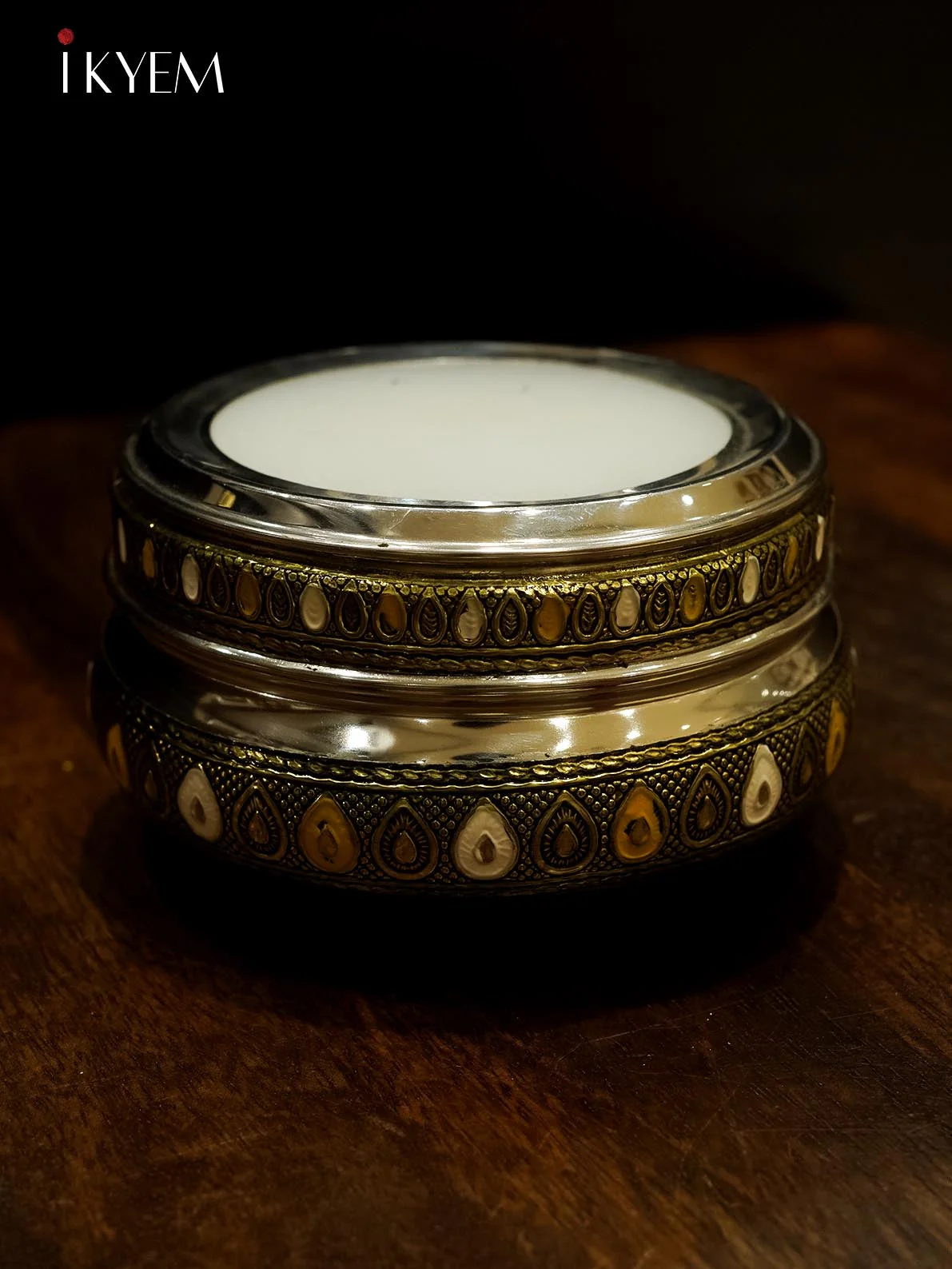 Meenakari Dabba Gold (4×3)- 4GJ13029 - Image 2