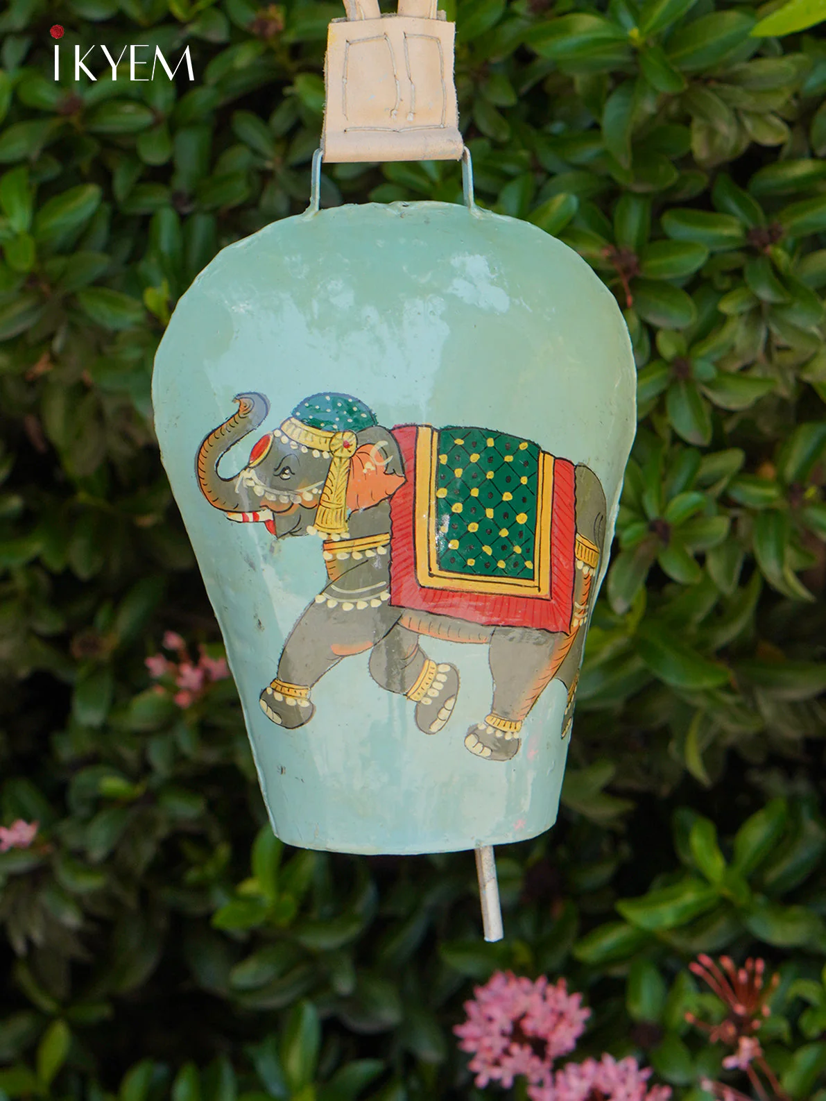 Handpainted Cow Bells (14 inches) - Assorted Elephant Colors - Image 2