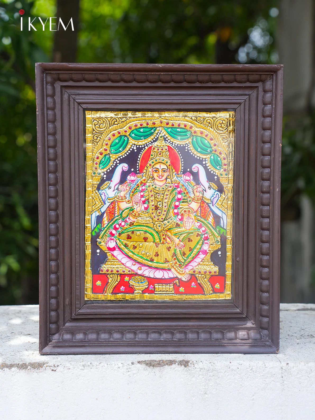 Goddess Gajalakshmi -Tanjore Painting