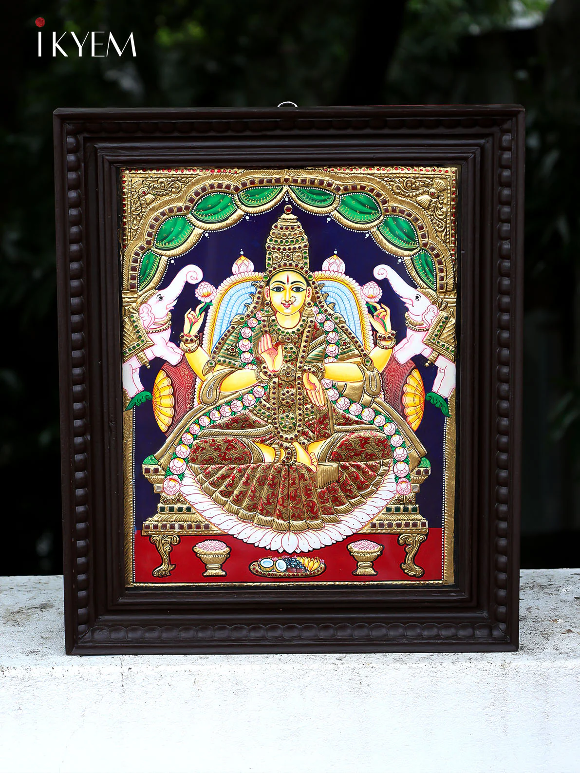 Gaja Lakshmi - Tanjore Painting 15 * 18 Inches