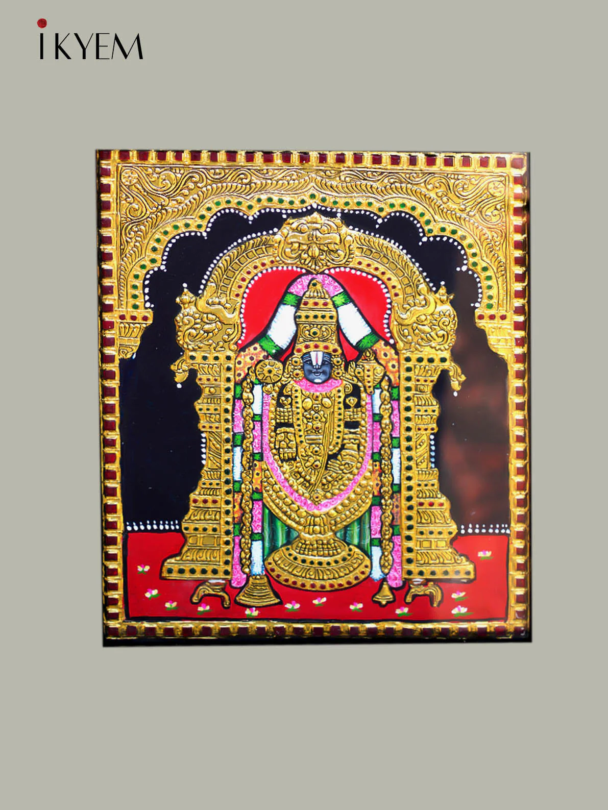 Balaji - Tanjore Painting 18 * 15 inches - Image 3