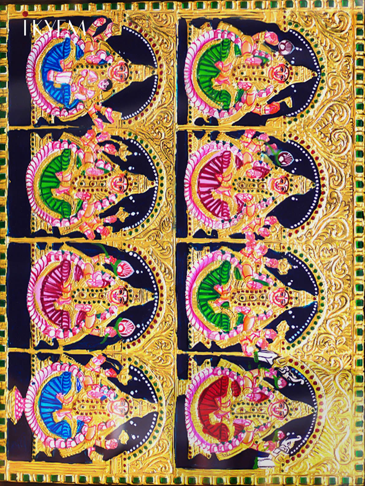 Ashtalakshmi - Tanjore Painting (20*24 inches) - Image 3