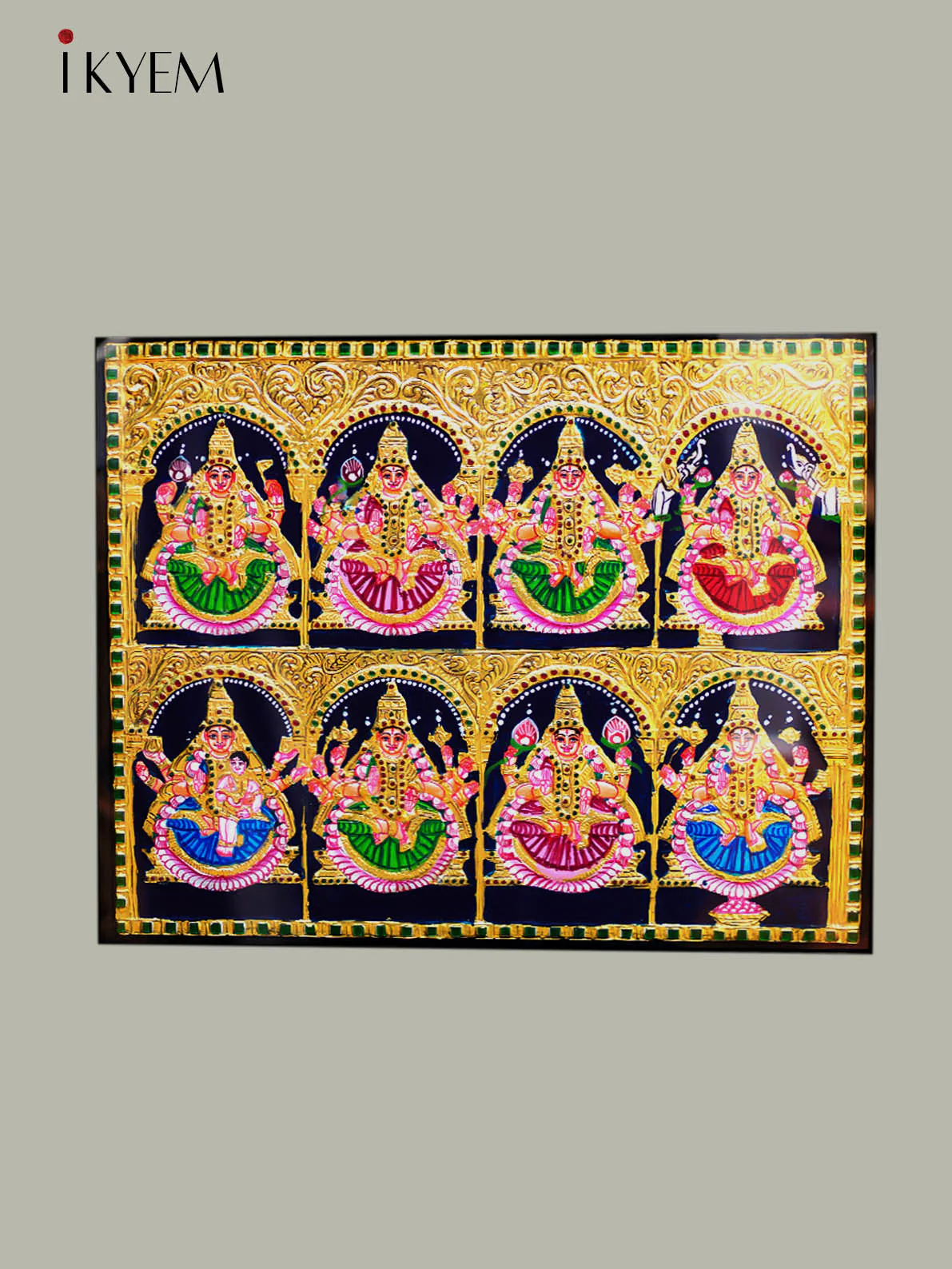Ashtalakshmi - Tanjore Painting (20*24 inches) - Image 4