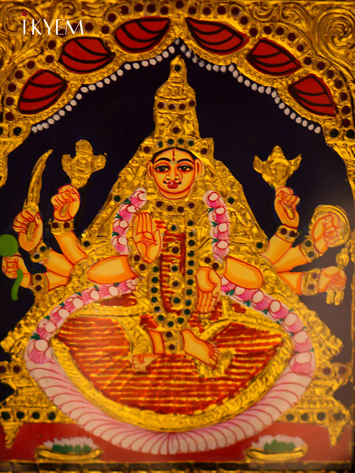 Ashtalakshmi - Tanjore Painting (51*11 inches) - Image 7