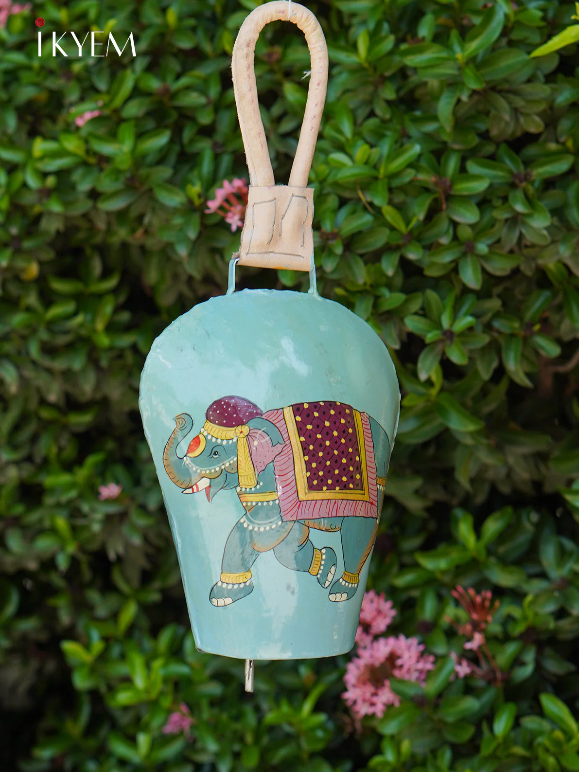 Handpainted Cow Bells (14 inches) - Assorted Elephant Colors