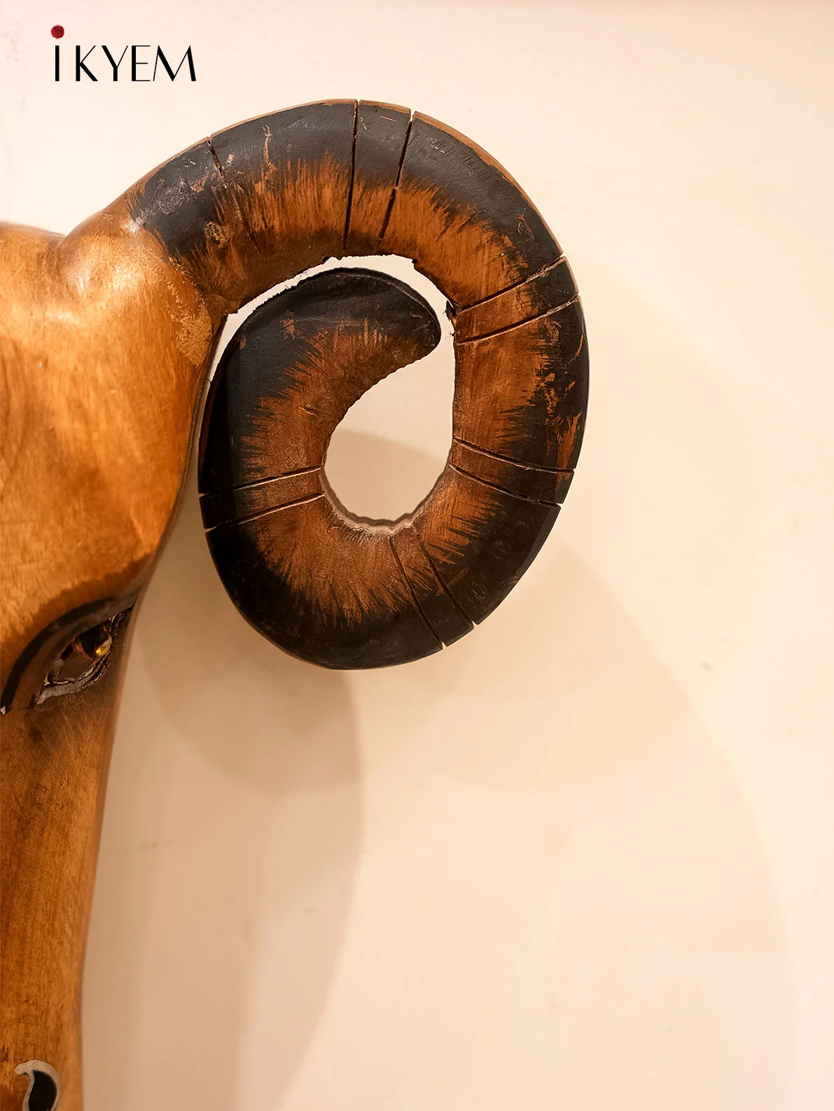 Wooden Goat Mask - Image 3