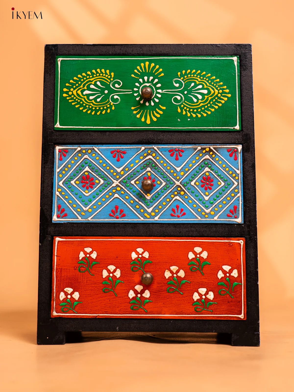 Wooden Hand Painted with 3 Drawers - 4IJ26133 - Image 6