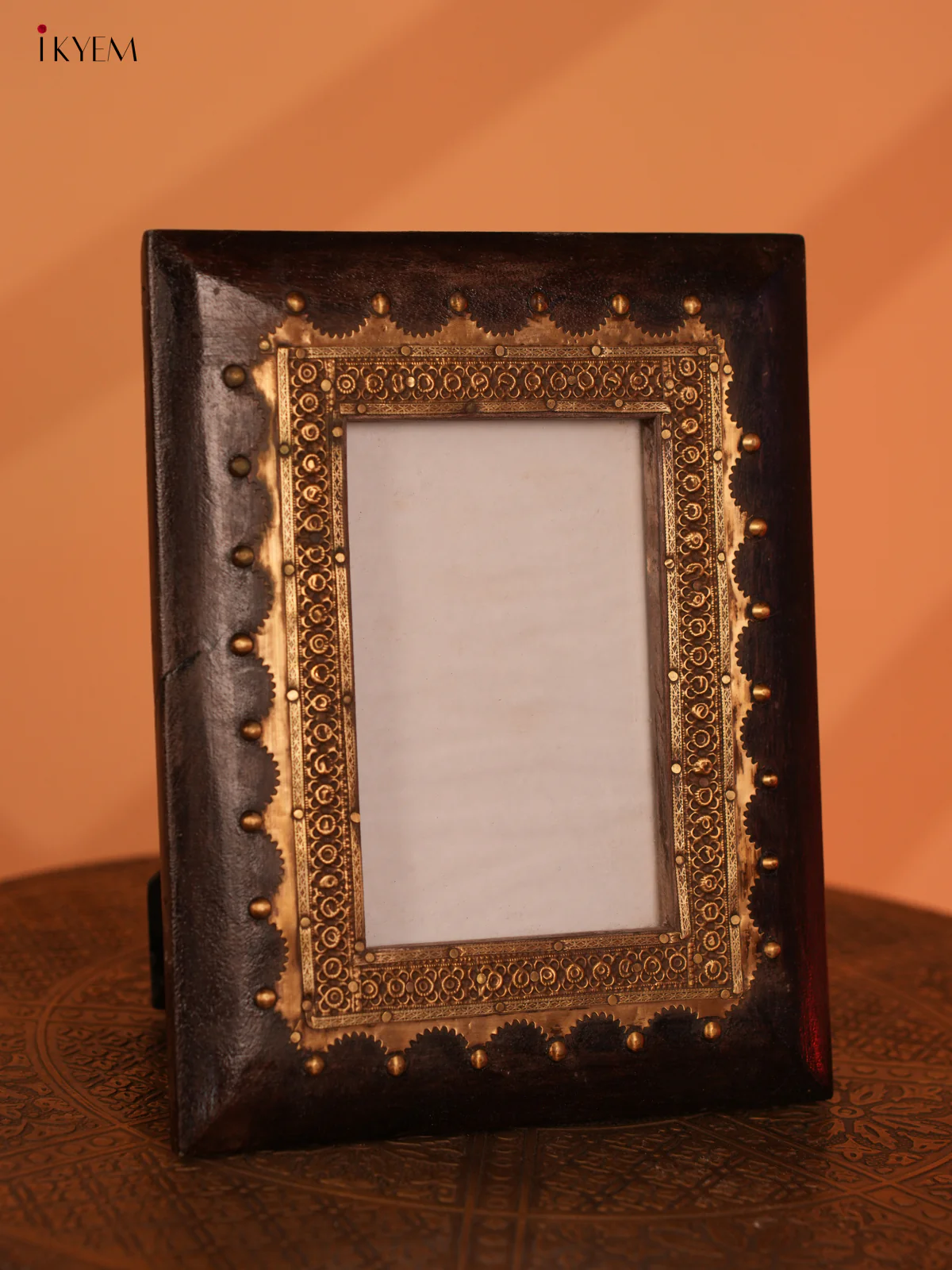 Wooden Brass Fittings Photo Frame- 4IJ30017 - Image 3