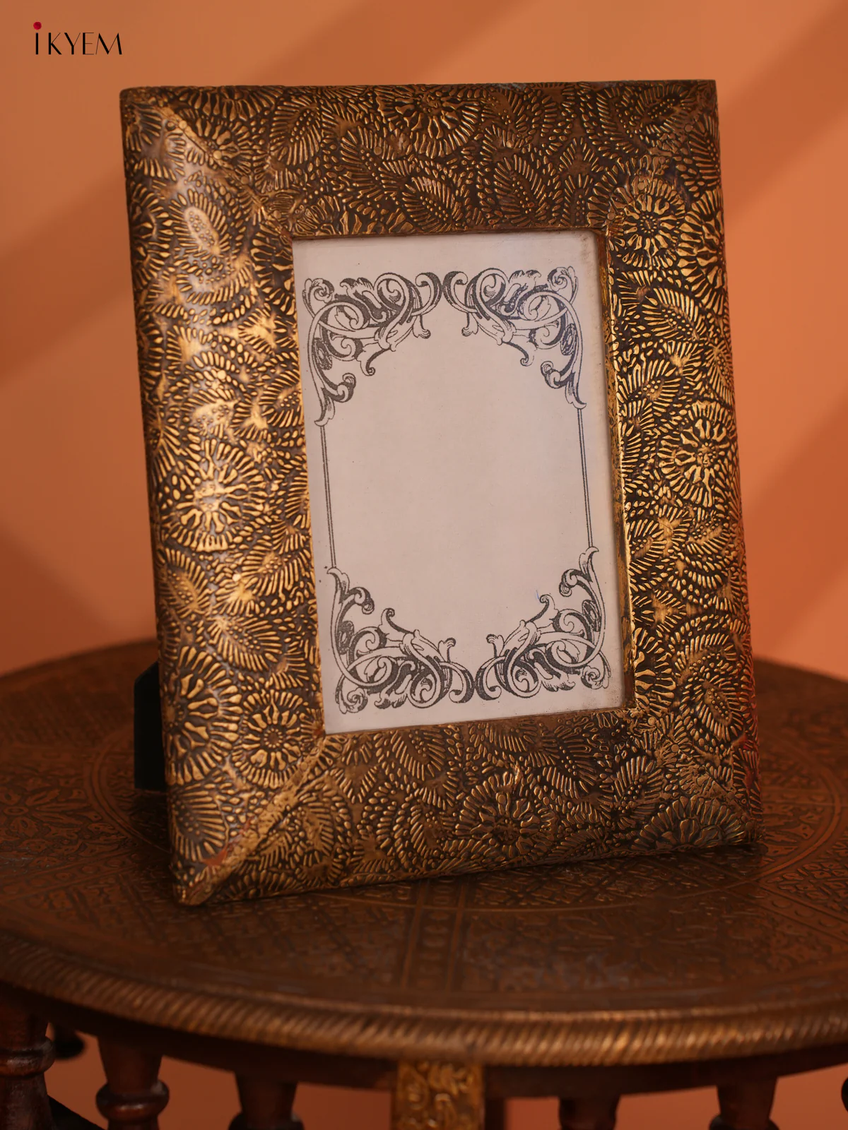 Wooden Brass Fittings Photo Frame- 10.6 Inch - 4IJ30020 - Image 3