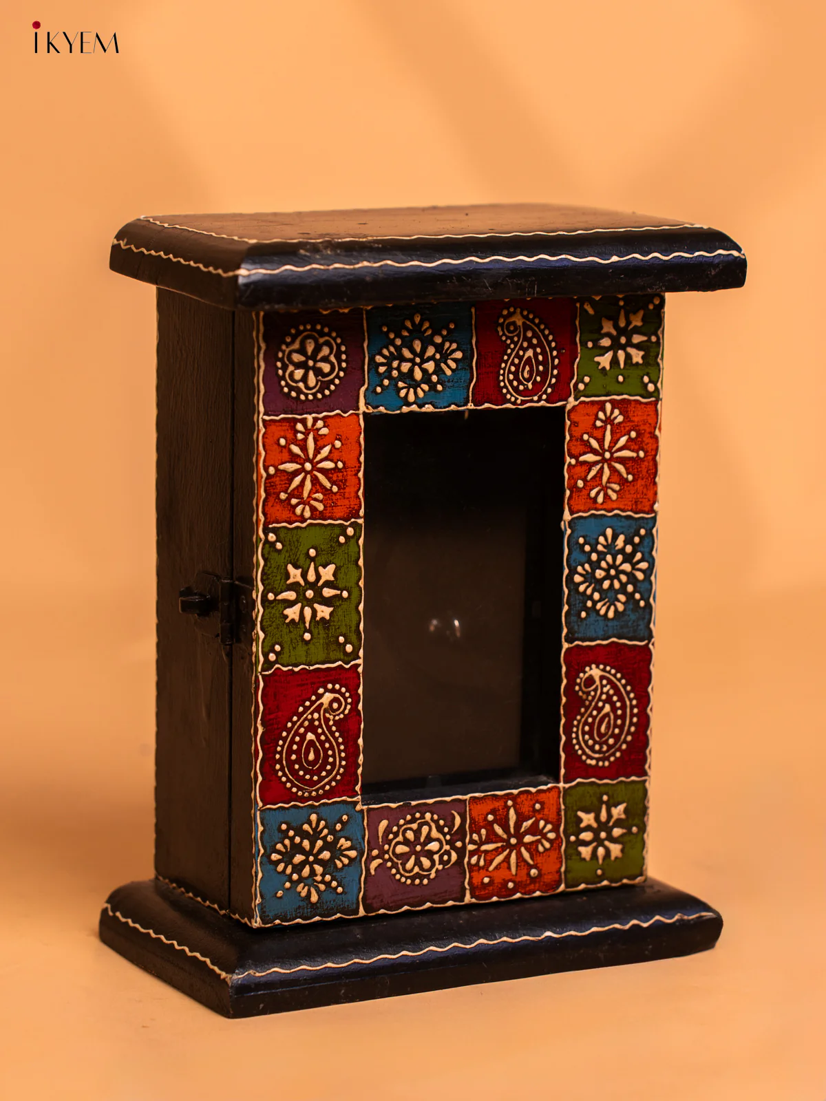 Wooden Hand Painted Key Holder Box - 7.8 Inch - 4JJ01042 - Image 4