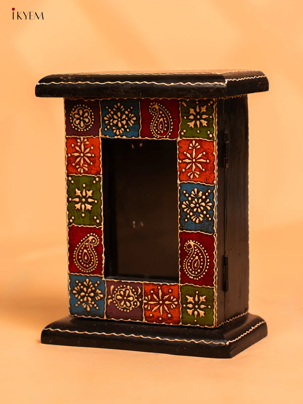 Wooden Hand Painted Key Holder Box - 7.8 Inch - 4JJ01042 - Image 5
