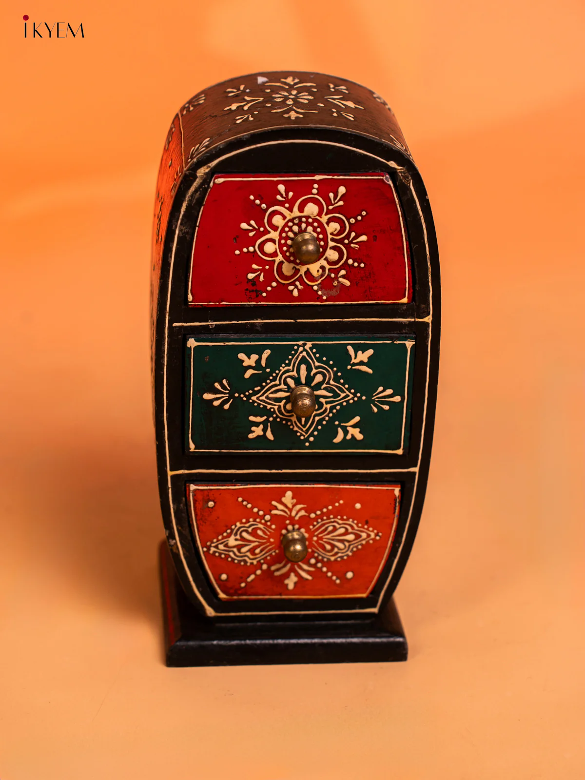 Wooden Hand Painted with 3 Drawers -4JJ01043 - Image 3