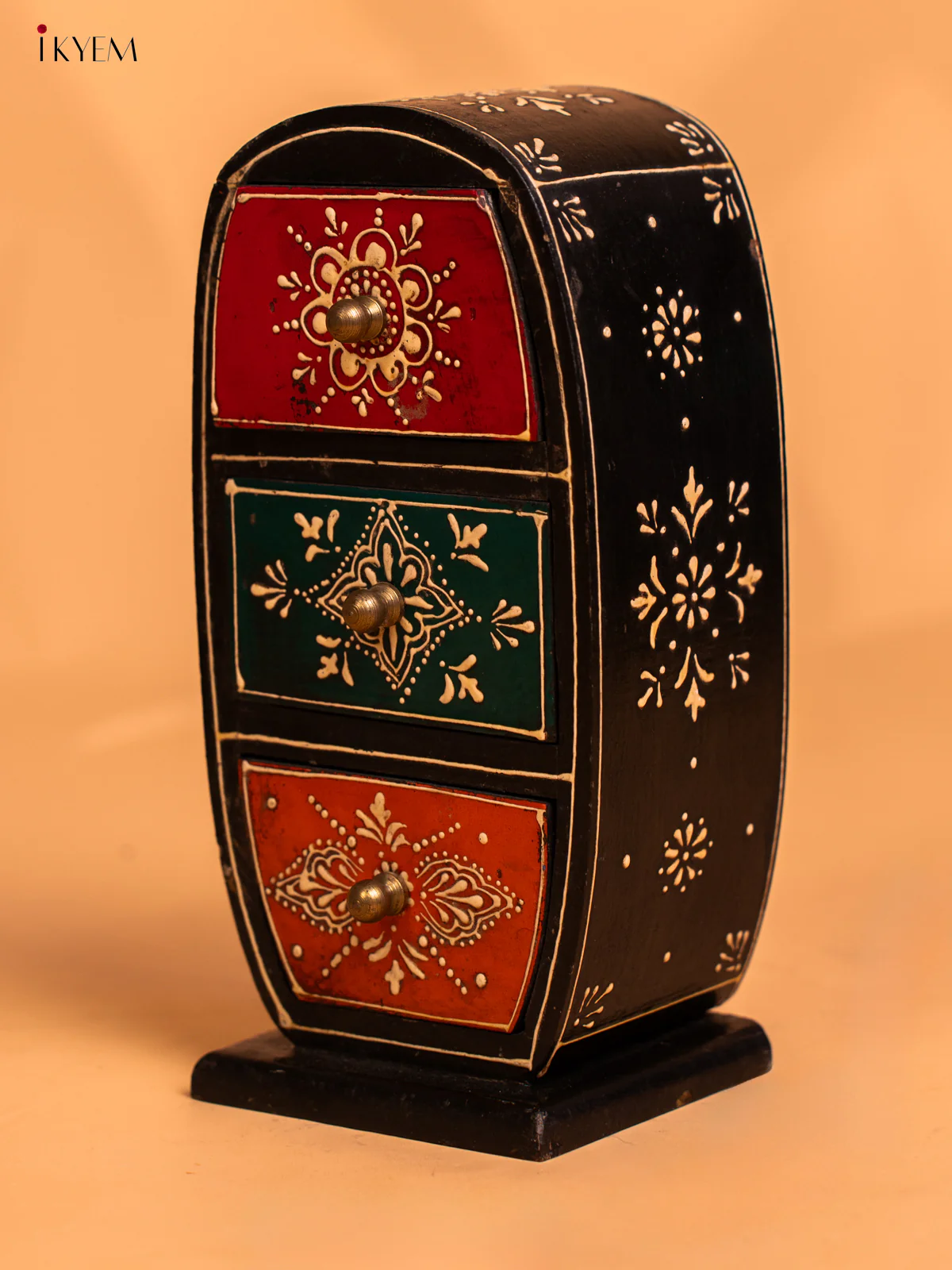 Wooden Hand Painted with 3 Drawers -4JJ01043 - Image 5