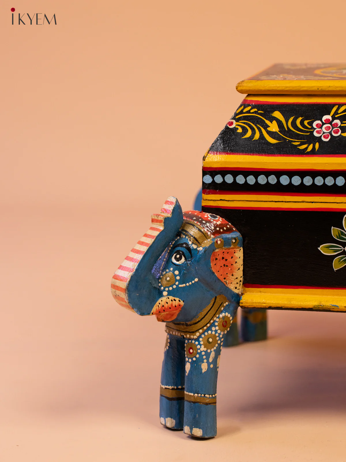 Hand Painted Wood Storage Box - Image 2