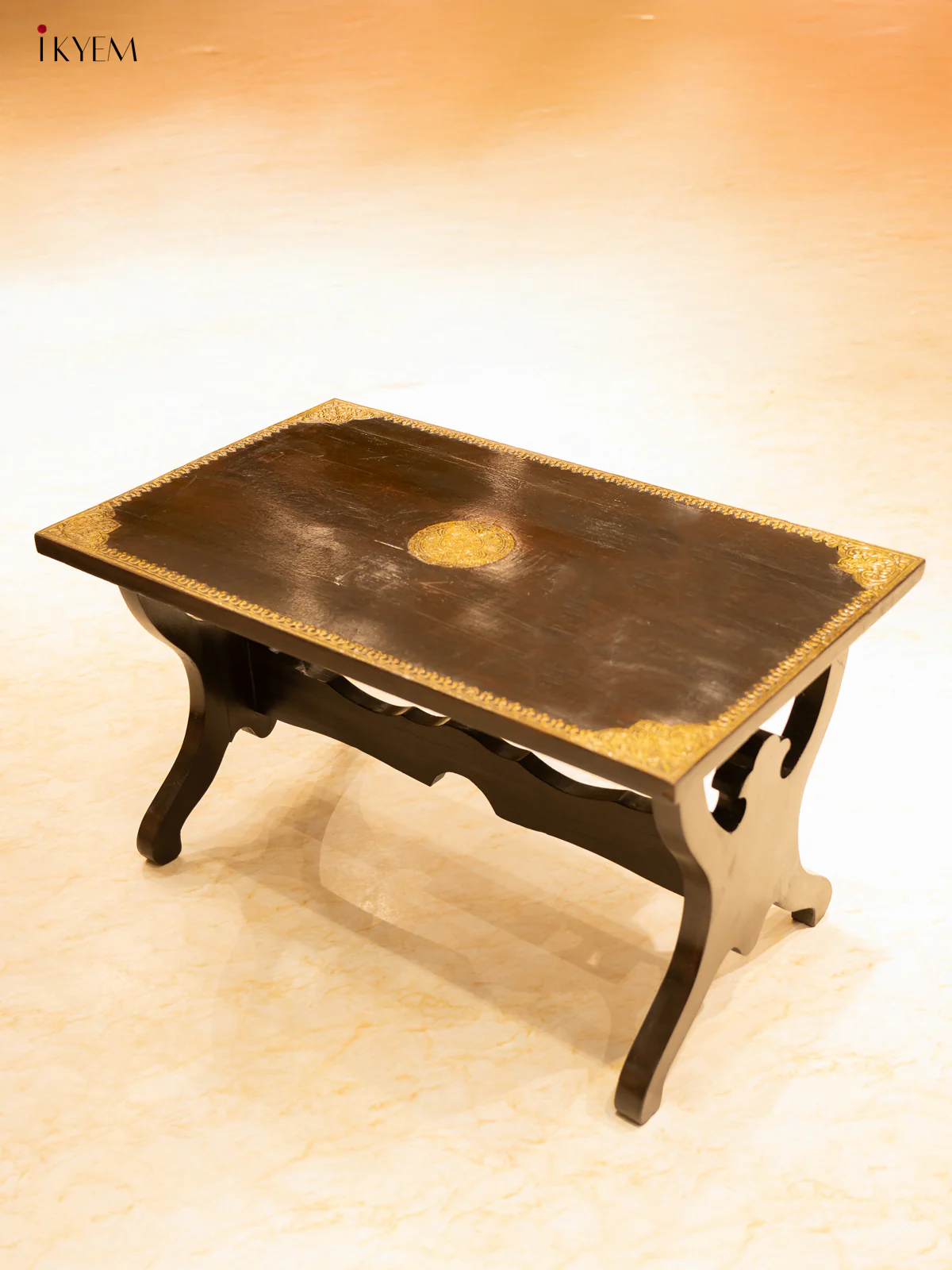 Wooden table Brass Fitted - (19.6 × 35) Inch - 4JJ04018 - Image 2