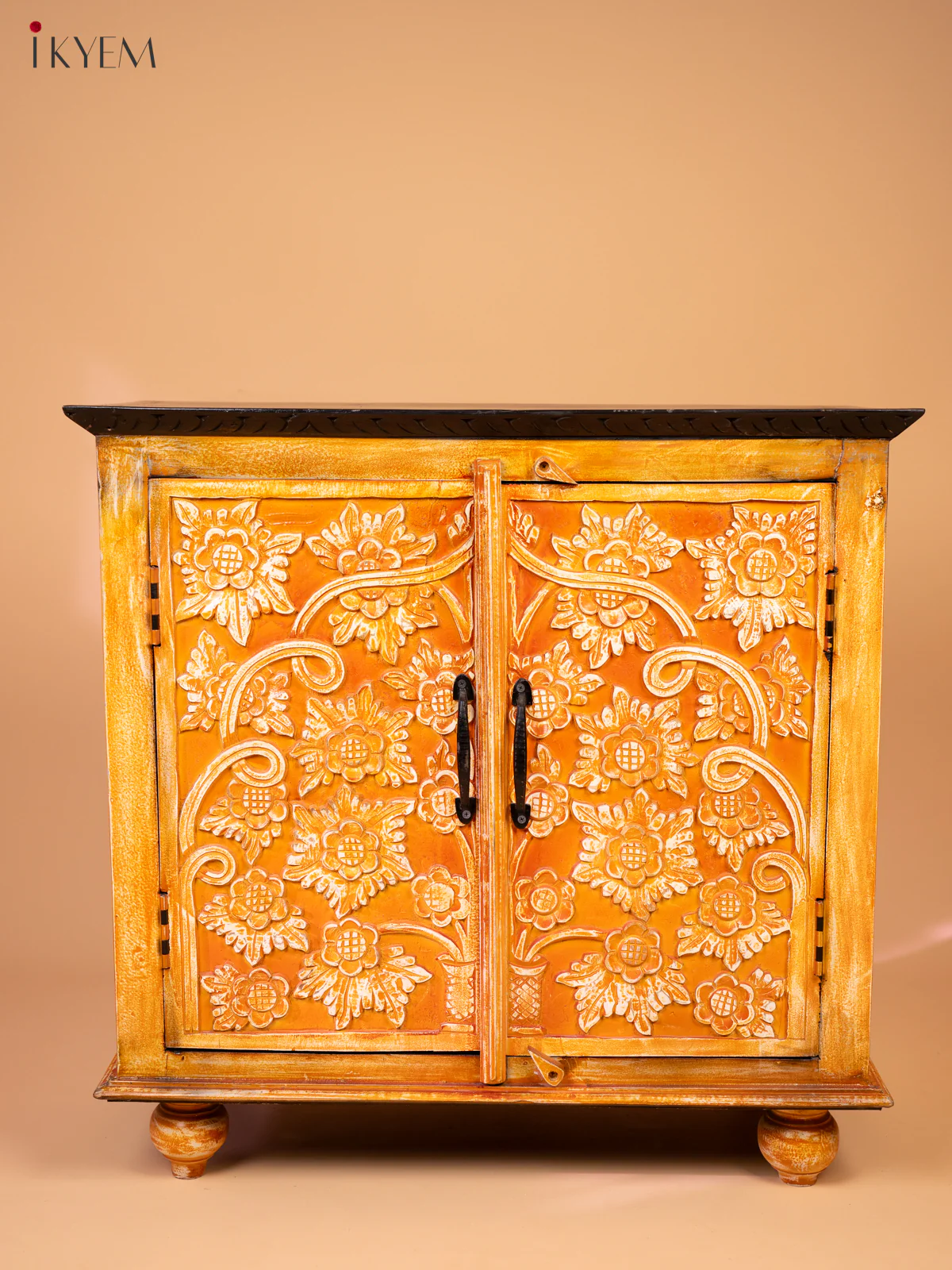 Wooden Bedside Table - Hand Painted - 4JJ04025 - Image 2