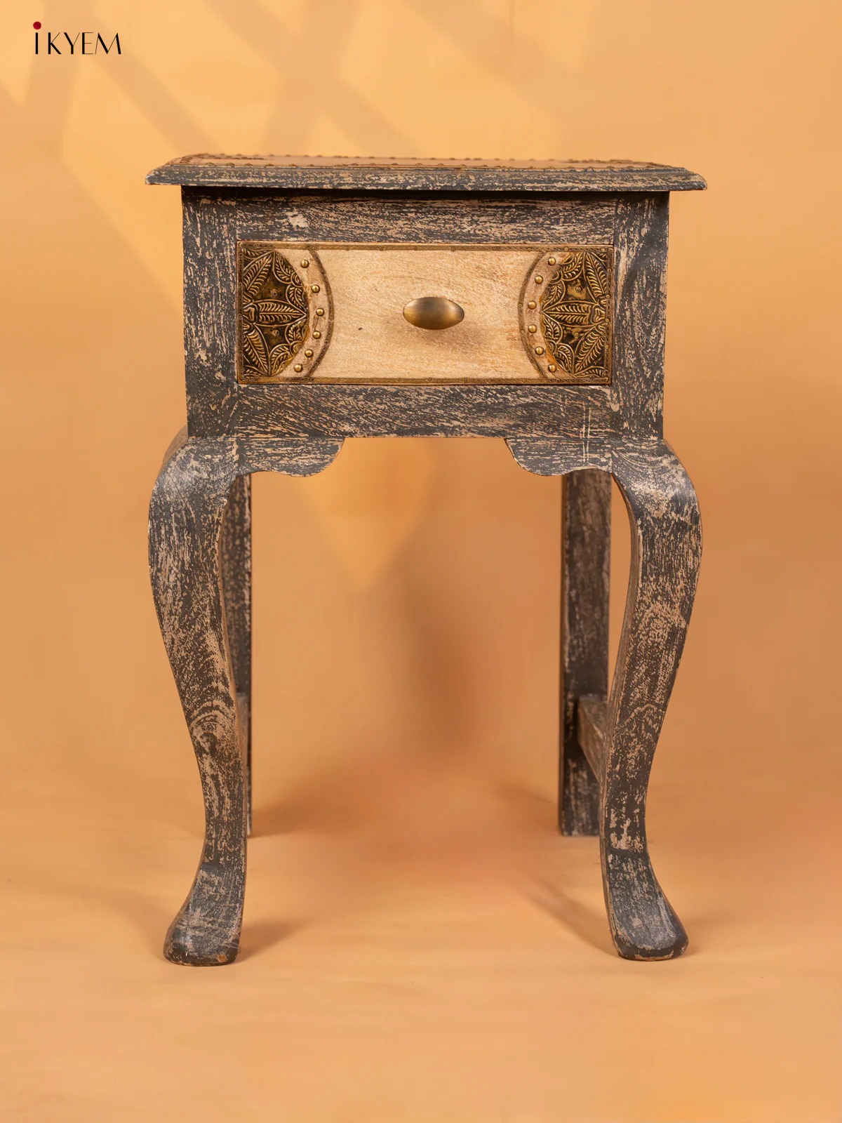 Wooden Table Brass Fitted - (23×16) Inch - 4JJ04035 - Image 2