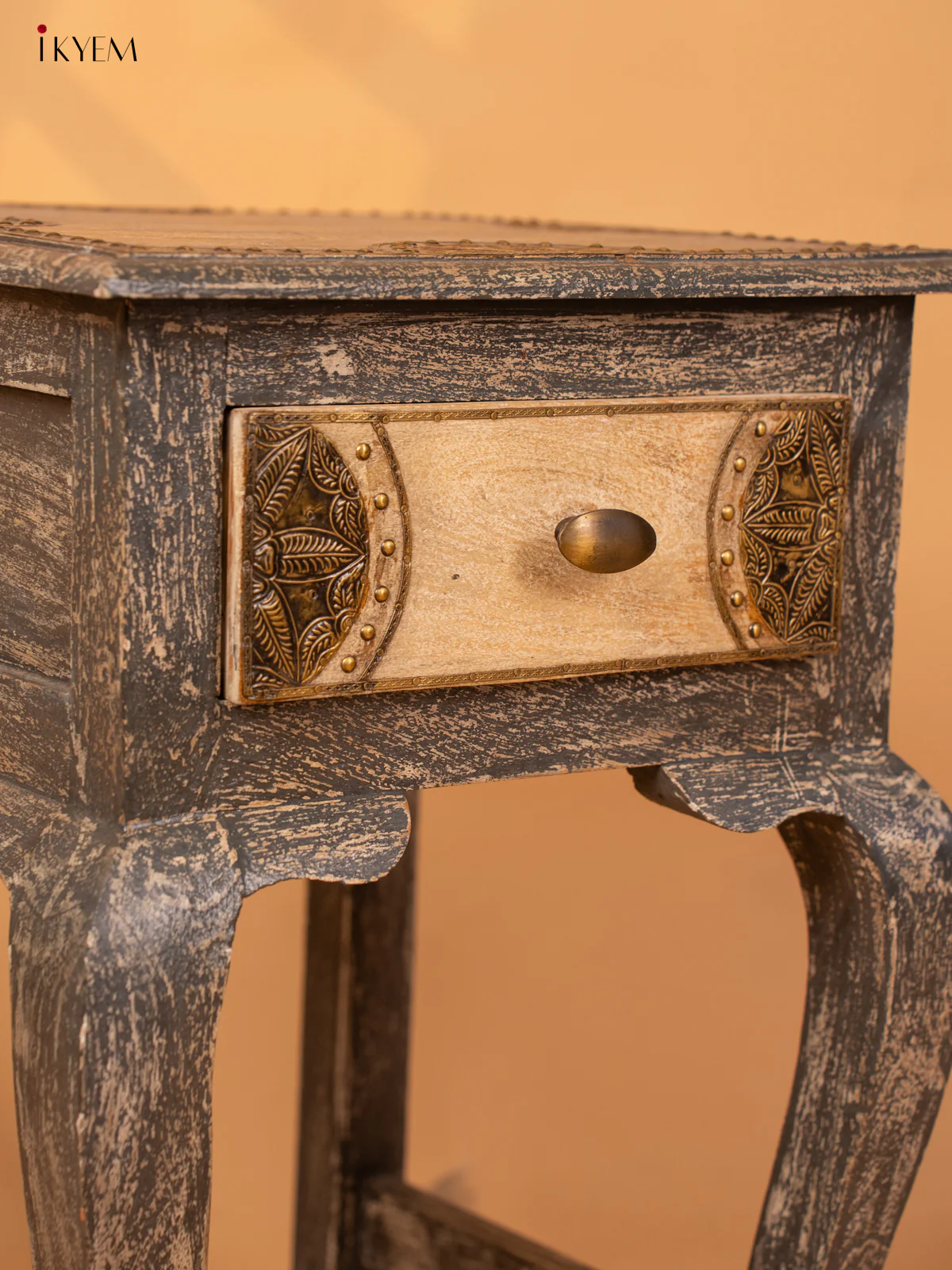 Wooden Table Brass Fitted - (23×16) Inch - 4JJ04035 - Image 6