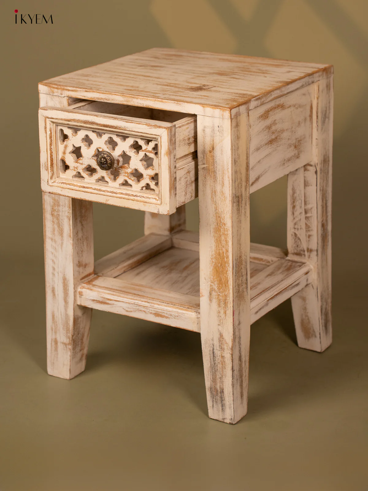 Wooden Table Mango Wood - (19×13) Inch - 4JJ04036 - Image 4