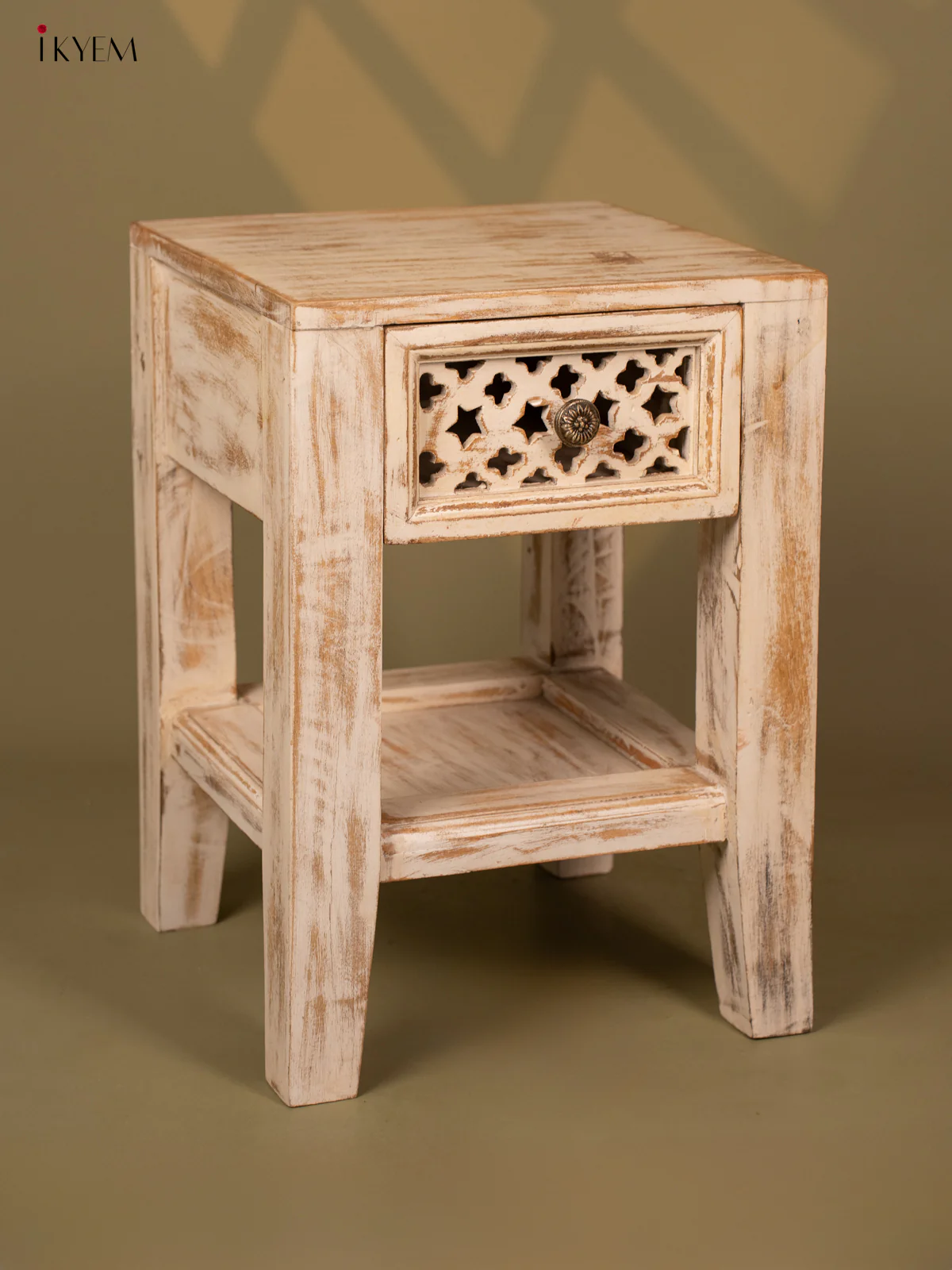 Wooden Table Mango Wood - (19×13) Inch - 4JJ04036 - Image 5