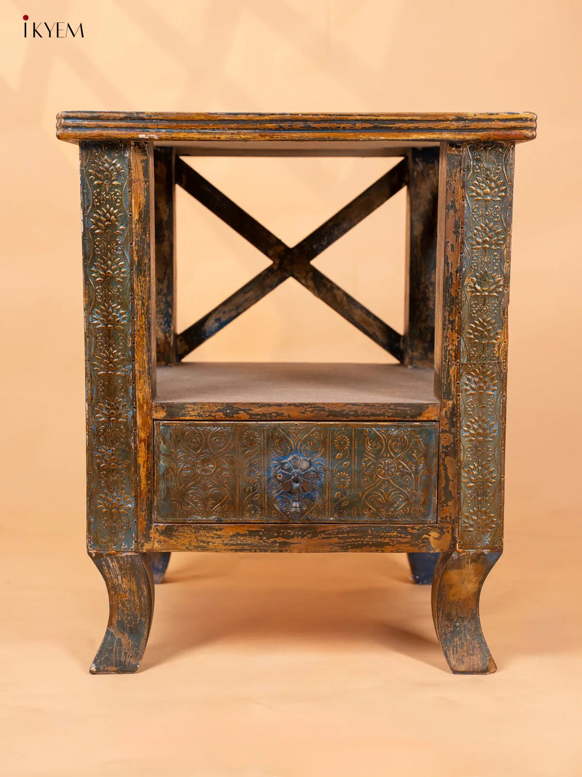 Wooden Table with Drawer - (21.6×17.7) Inches - 4JJ04047 - Image 2
