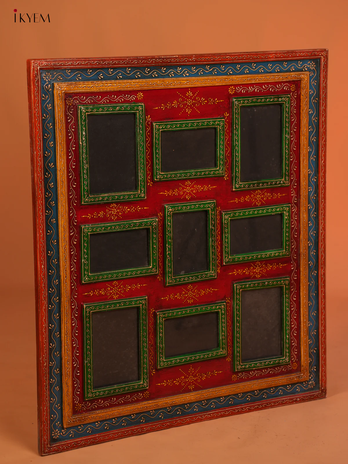 Wooden Hand Painted Mirror College Frame - 31.8 Inch - 4JJ04061 - Image 6