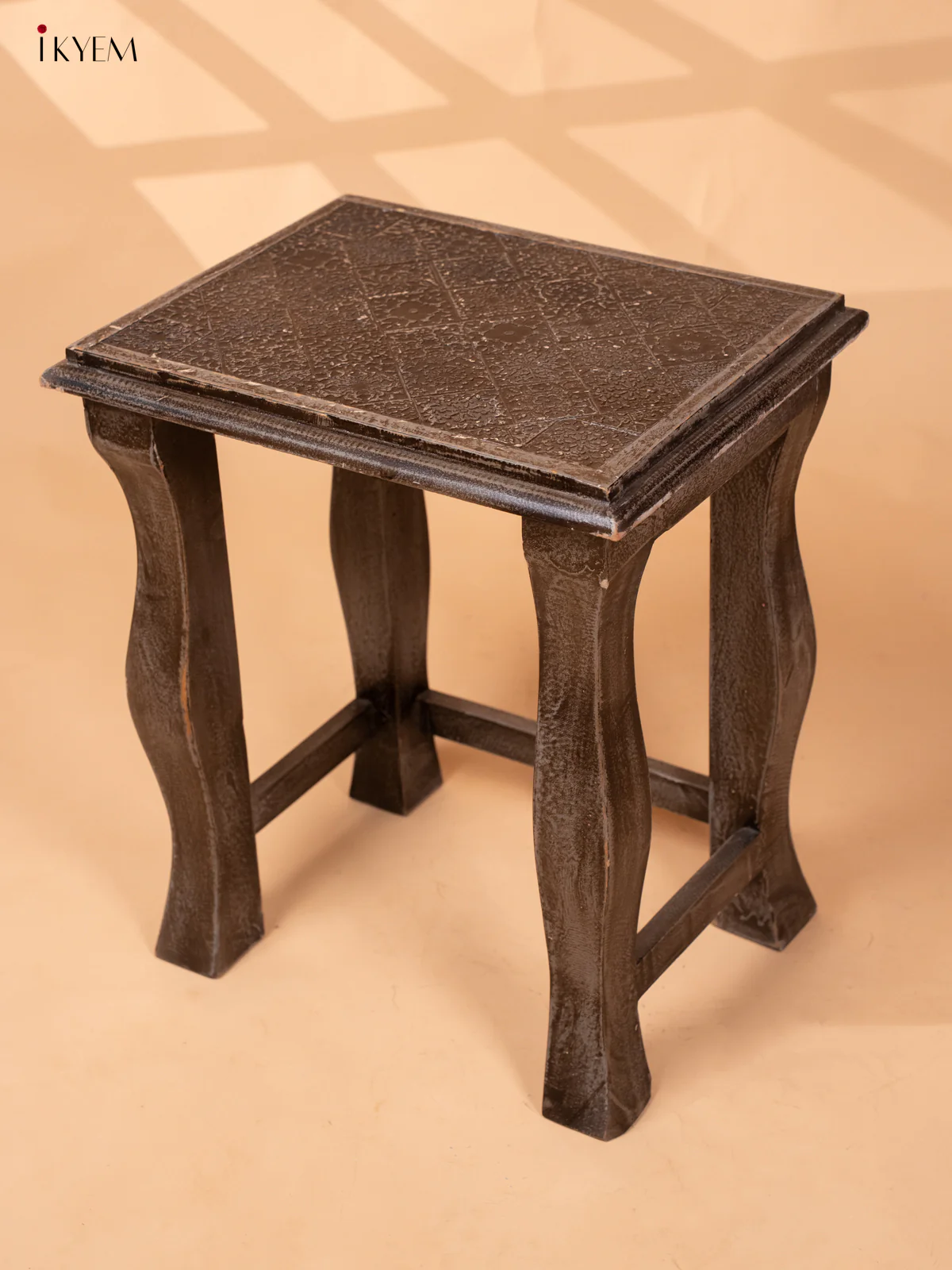 Wooden Stool Small - 18.3 Inch - 4JJ04076 - Image 3